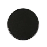 Black Bonded Leather Coaster, Round